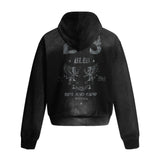 American Street Style Zip-Up Hoodie