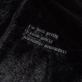 High Street Letter Embroidery Lamb Wool Coat