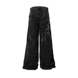 High Street Embroidery Jeans