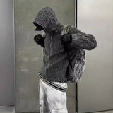 mohair hooded sweater