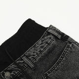 Patchwork Drawstring Jeans