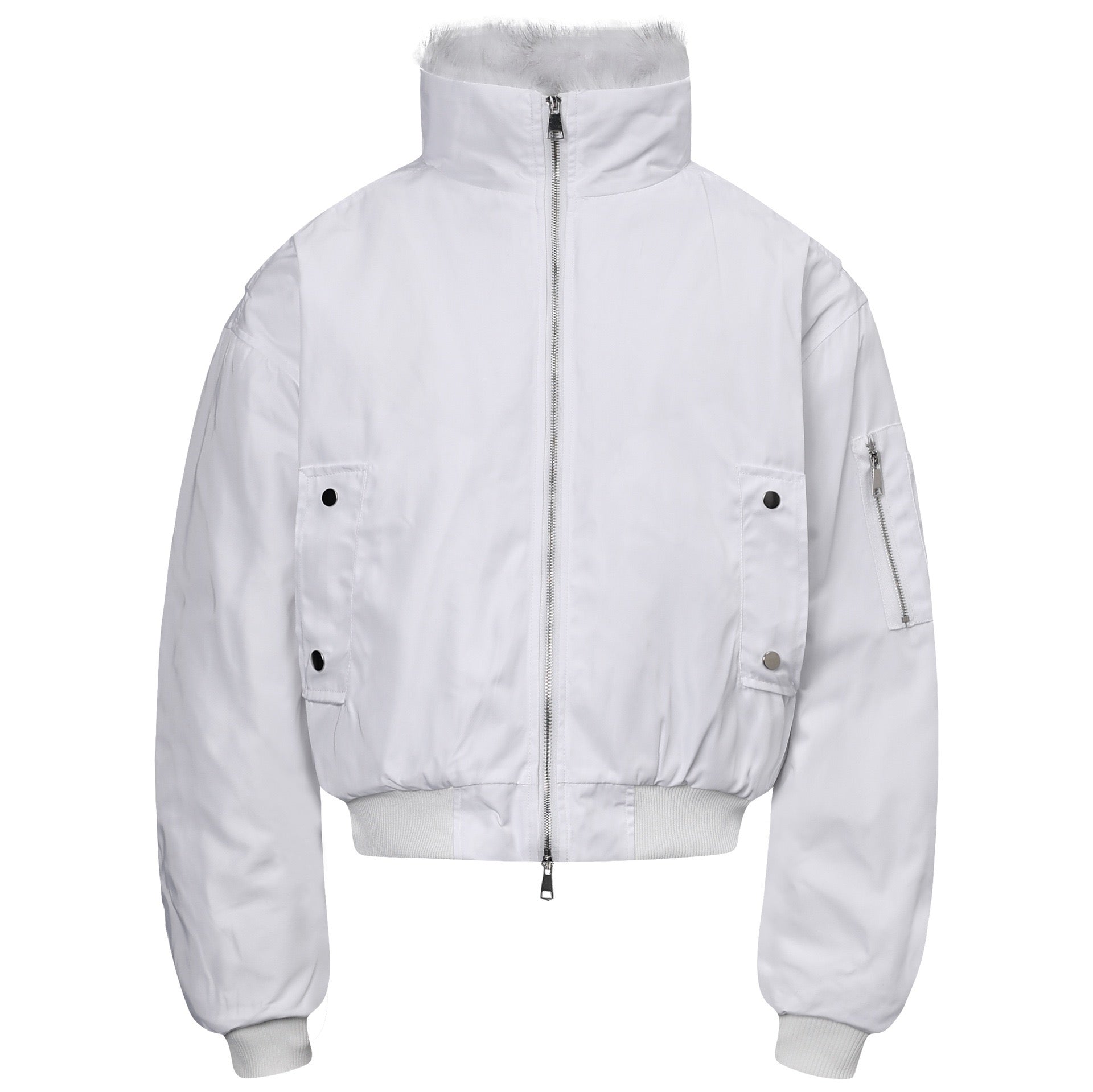 Faux Rabbit Fur Lined Jacket
