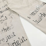 Minimalist Letter Jeans