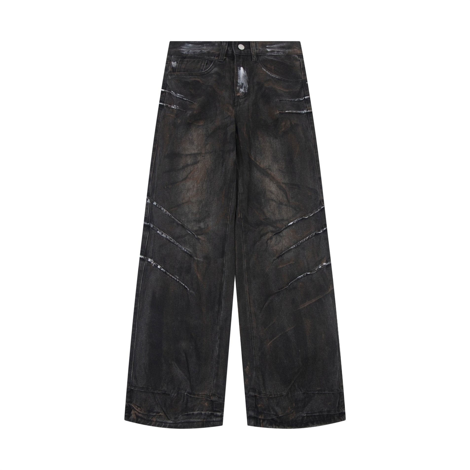 American Retro Distressed Street Straight Leg Jeans