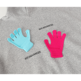 American Street Style Glove Decorated Hoodie