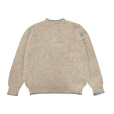 Wool Blend Henley Knit Sweater