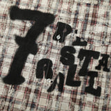Hand-Painted Plaid Shirt