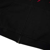 American Retro Embroidered Zipper Trendy Hoodie