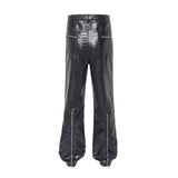 Crocodile Leather Pants