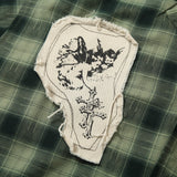 Vintage Patchwork Plaid Shirt