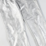 Crocodile Leather Pants