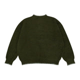 Wool Blend Henley Knit Sweater