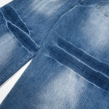 American Distressed Washed Curved Blade Jeans