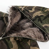 Camo Faux Fur Jacket