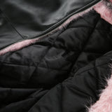 PU Faux Fur Jacket