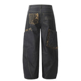 Big Pocket Curved Leg Jeans