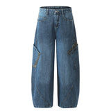 Big Pocket Curved Leg Jeans