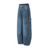 Big Pocket Curved Leg Jeans