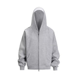 Solid Color Cardigan Hoodie