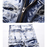 High Street Retro Ripped Jeans