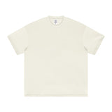 High Street Cotton Drop Shoulder Solid Color Tee