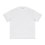 High Street Cotton Drop Shoulder Solid Color Tee