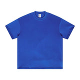 High Street Cotton Drop Shoulder Solid Color Tee