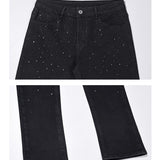 High Street Black Diamond Rivet Jeans