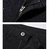 High Street Black Diamond Rivet Jeans