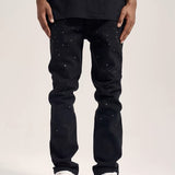 High Street Black Diamond Rivet Jeans