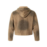 Hood Suede Jacket