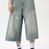 Retro Distressed Jorts