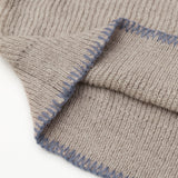 Wool Blend Henley Knit Sweater