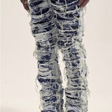 High Street Retro Ripped Jeans