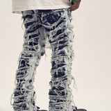 High Street Retro Ripped Jeans