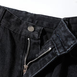 Multi-Pocket Straight-Leg Jeans