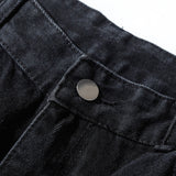 Multi-Pocket Straight-Leg Jeans