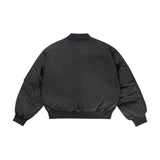 Curved Deconstructed Bomber Jacket