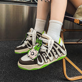 Hip Hop Monogram Contrast Color Trendy High Street Casual Sports Shoes